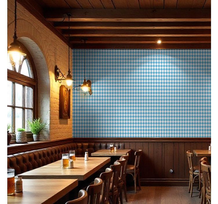 Geometrische Tapete maßgeschneiderte traditionen - TenStickers