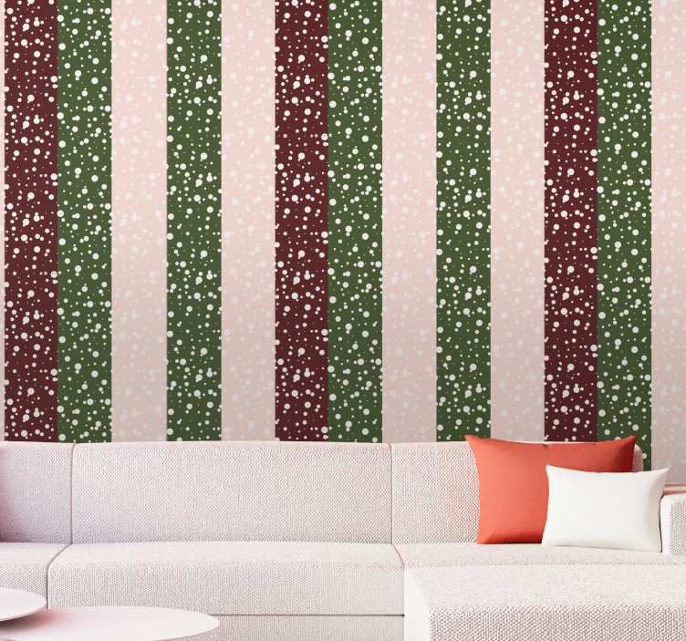 Tapete gestreift gestreiftes tupfenmuster - TenStickers