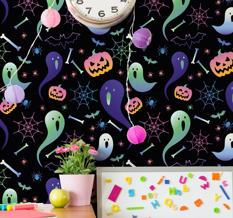Halloween tapete mit halloween motiven - TenStickers