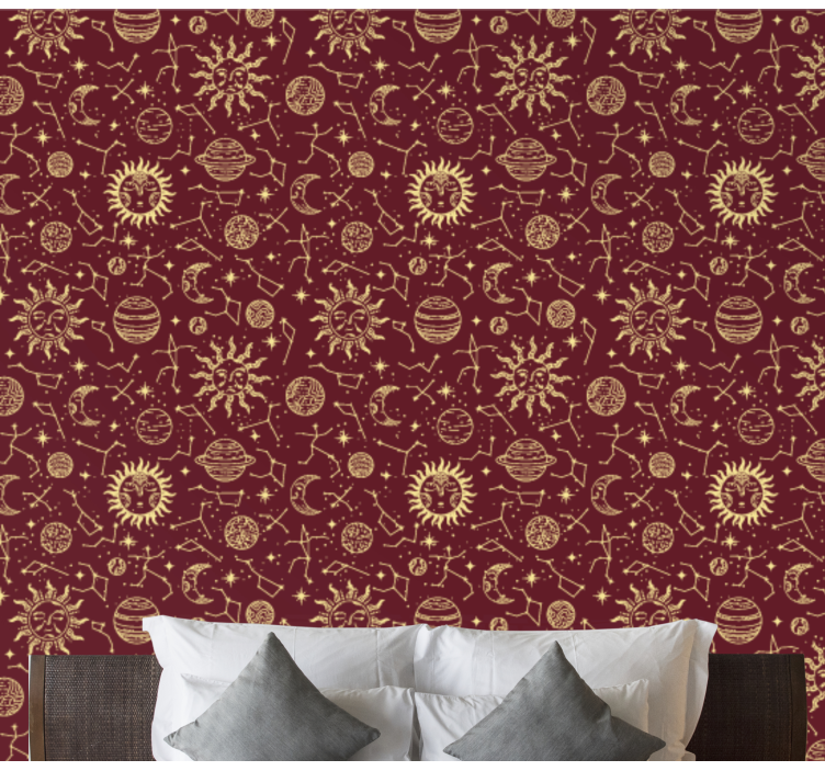 Kunst Tapete himmlische muster - TenStickers