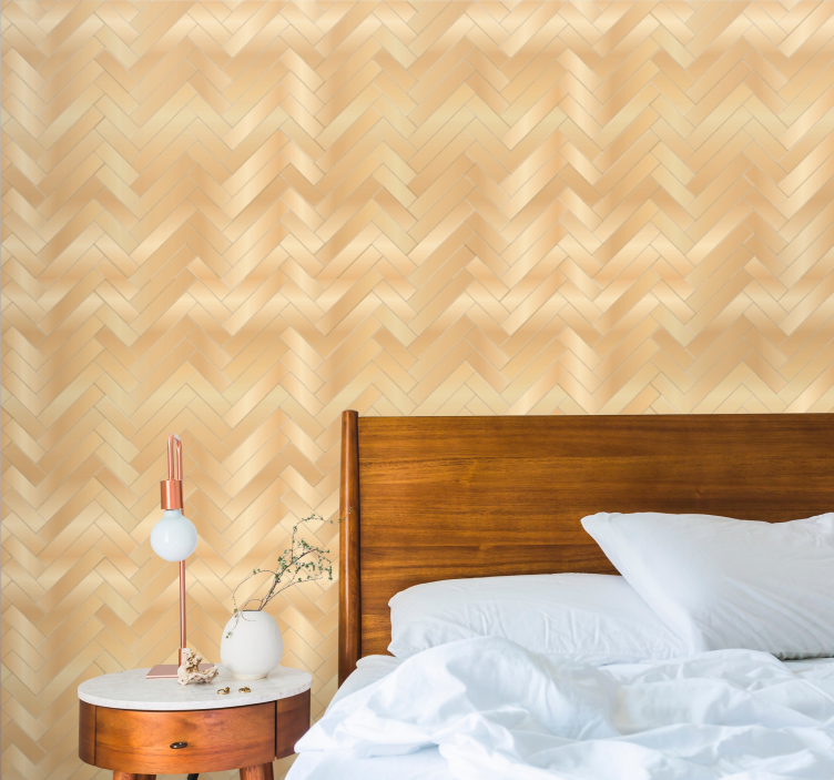 Marmor Tapete chevron-textur-muster - TenStickers