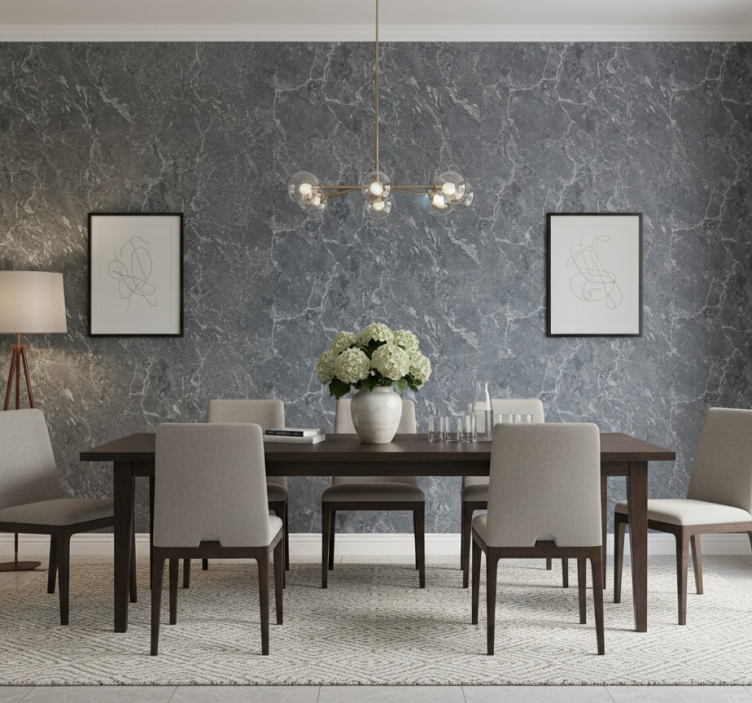 Marmor tapete in modernem grauen marmor - TenStickers