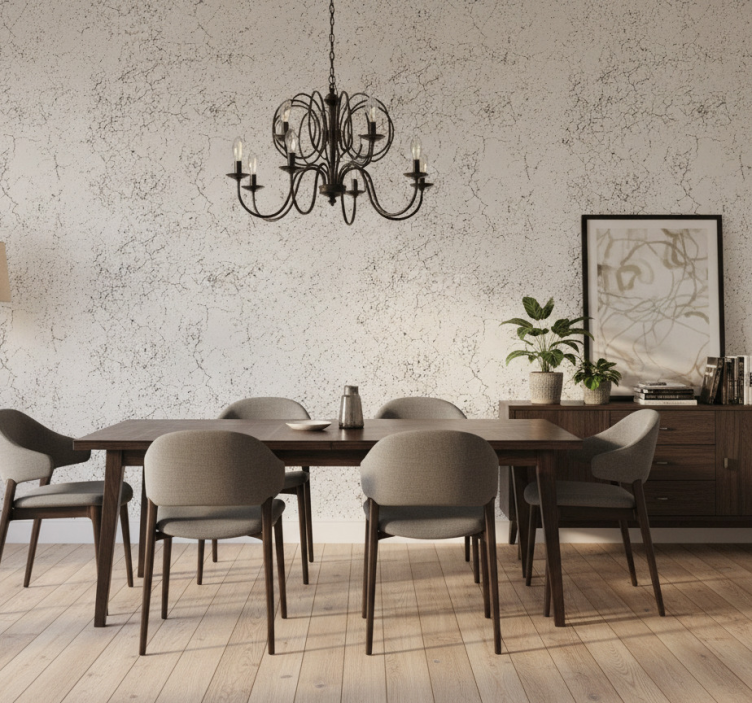 Marmor tapete mit rissiger weißer oberfläche - TenStickers