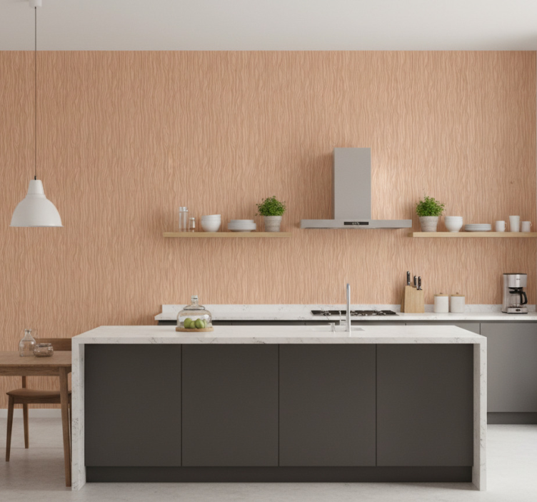 Muster tapete im organischen holzdesign - TenStickers