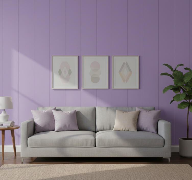 Muster tapete in mattem flieder - TenStickers