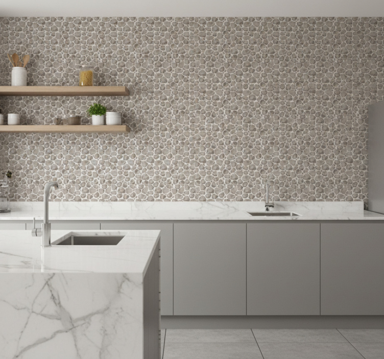 Muster tapete kieselstein muster - TenStickers