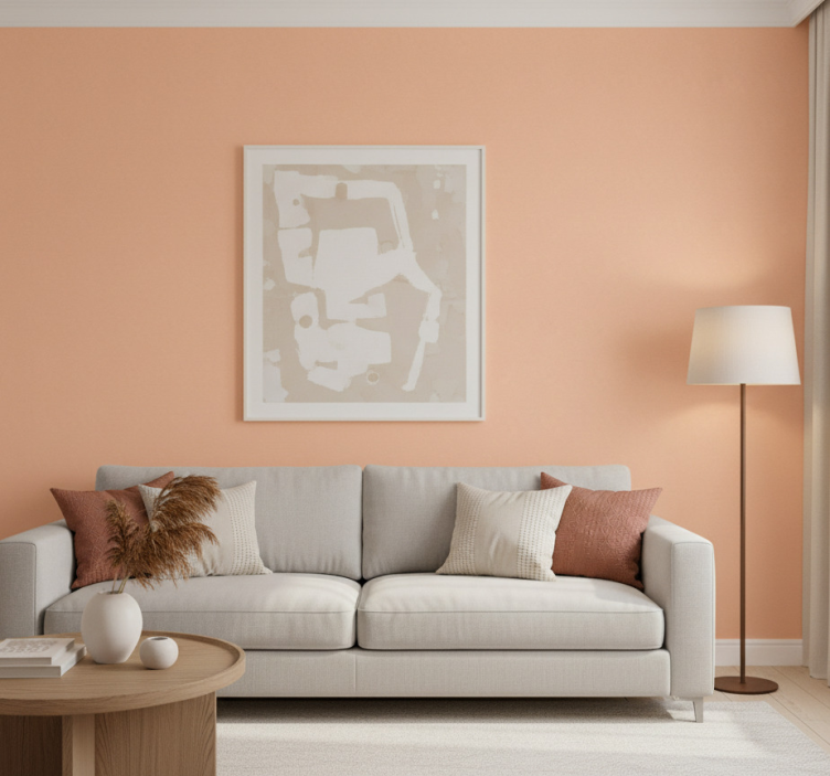 Tapete wohnzimmer pfirsichhaut - TenStickers