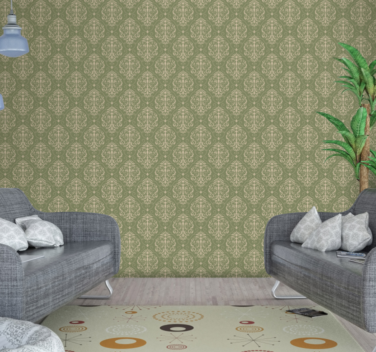 Ornament Tapete barockmusterdetail - TenStickers