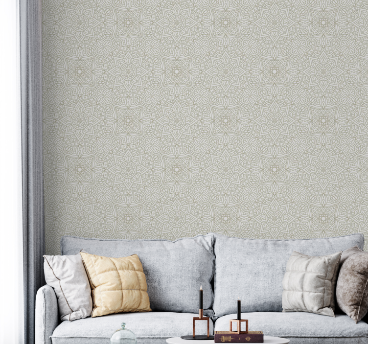 Ornament Tapete geometrische mandalas - TenStickers