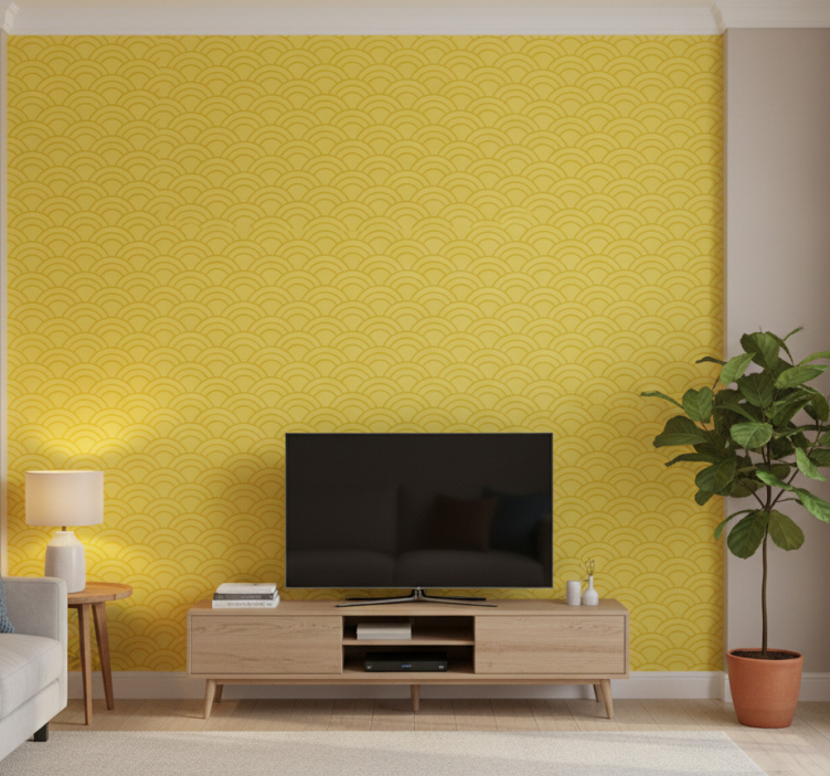 Ornament tapete im leuchtenden pantone-muster - TenStickers