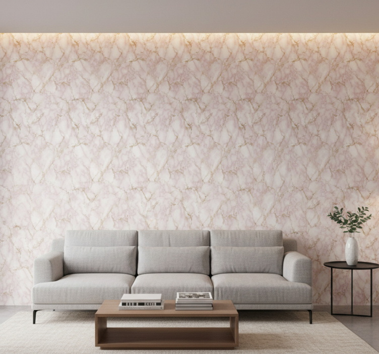 Marmor tapete mit pinkem effekt - TenStickers
