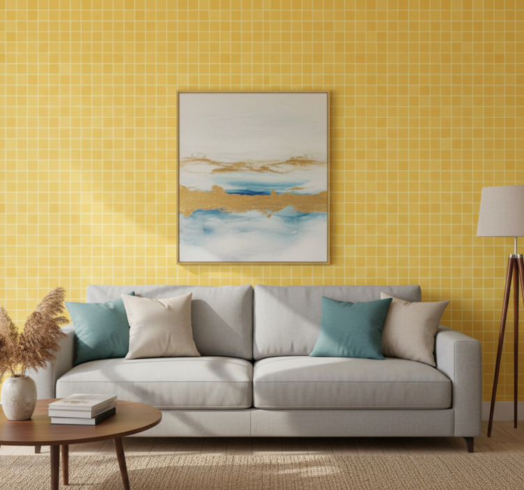 Ornament tapete mit mosaikmuster overlay - TenStickers