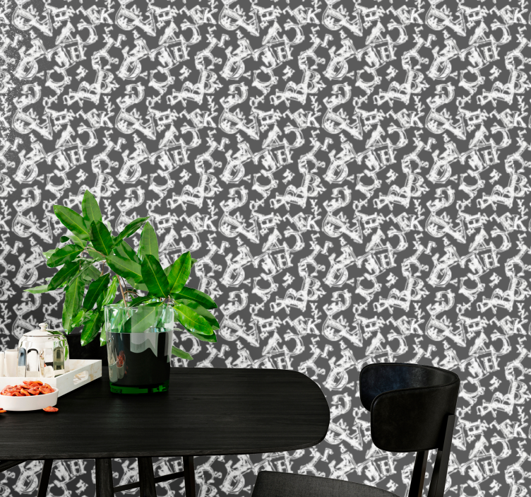 Ornament Tapete verzierte anker-wiederholungen - TenStickers