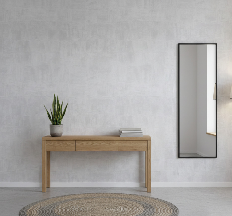 Steintapete in hellgrauem betonlook - TenStickers