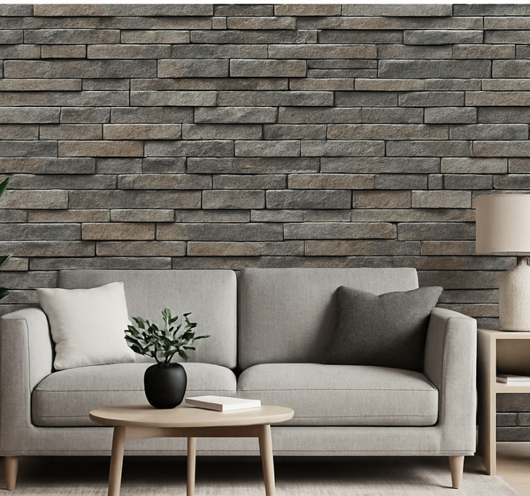 Steintapete naturstein ledge stone - TenStickers