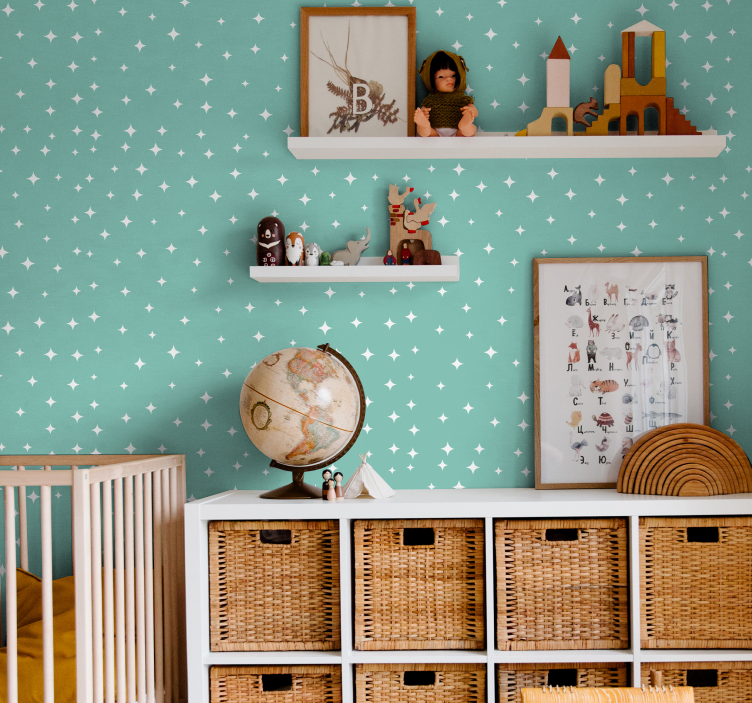 Tapete Sternenhimmel sternenmuster - TenStickers