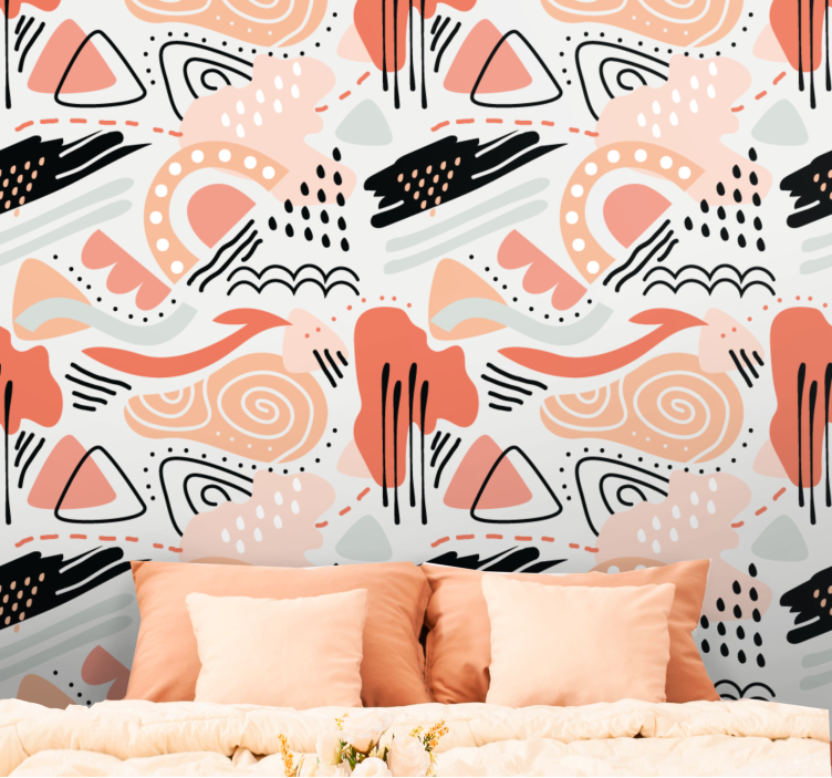 Tapete Abstrakt abstrakte formen - TenStickers