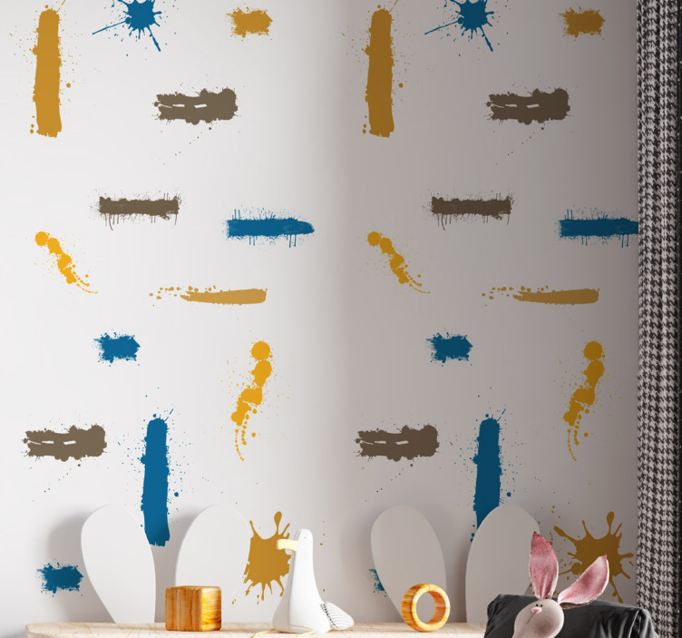 Tapete Abstrakt abstrakte pinselstriche - TenStickers
