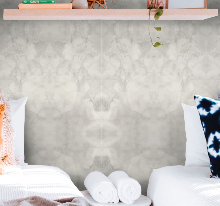 Tapete Abstrakt dezente wolkenlandschaft - TenStickers