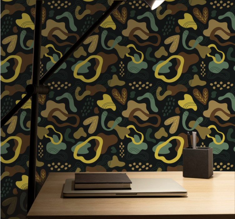 Tapete Abstrakt organische formmuster - TenStickers