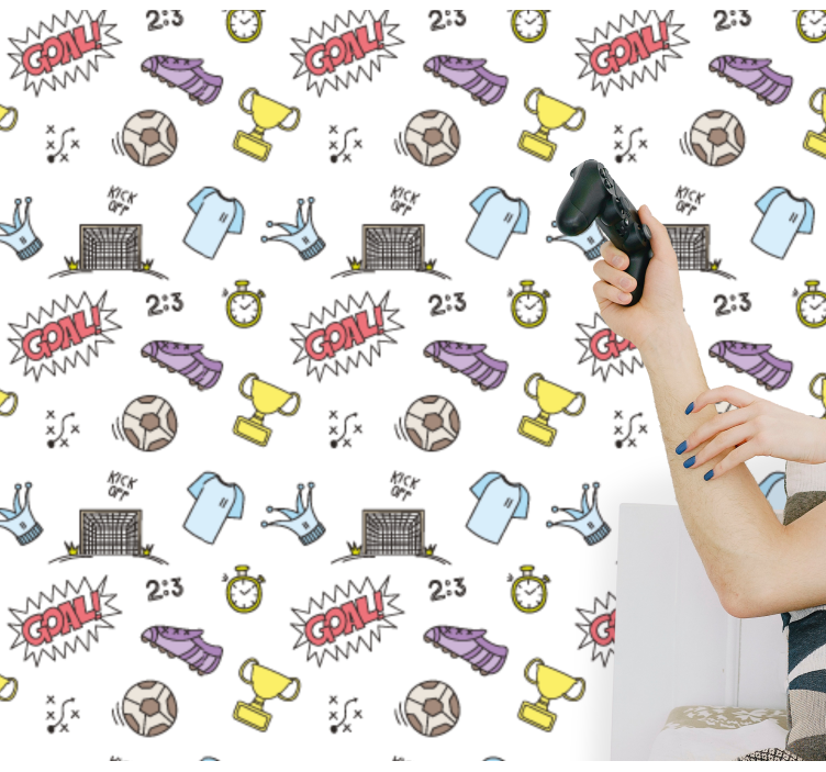 Tapete Baby fußball-spaßthema - TenStickers