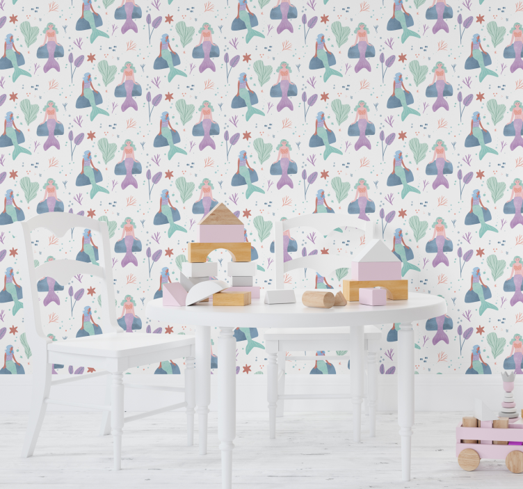 Tapete Kinderzimmer meerjungfrau-fantasie - TenStickers