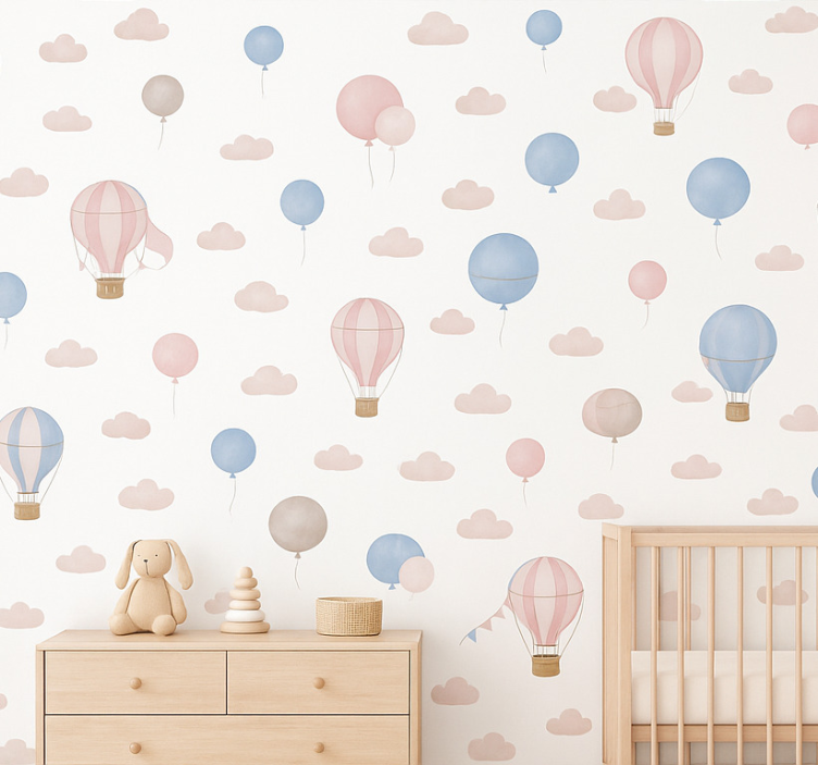 Tapete baby pastell traum ballons - TenStickers