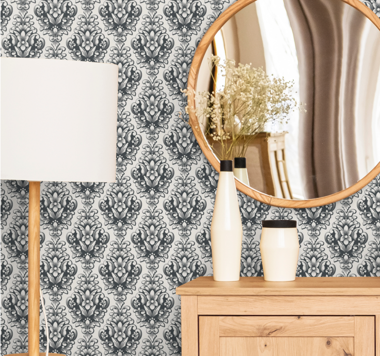 Tapete Barock anmutige botanische formen - TenStickers