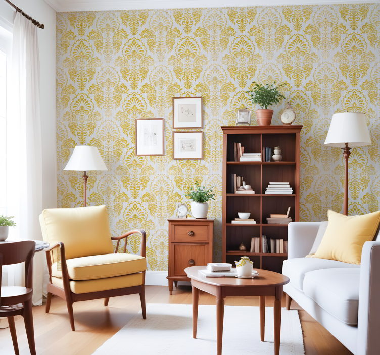 Tapete Barock goldenes design - TenStickers