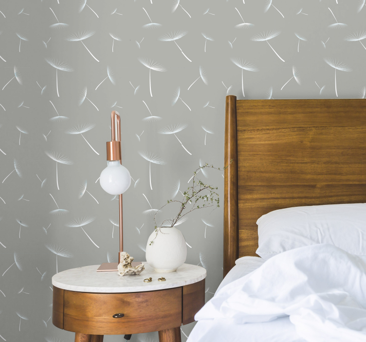 Tapete Blätter löwenzahnmuster - TenStickers