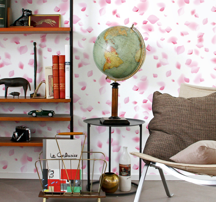 Blumentapete blütenblatt-motiv - TenStickers