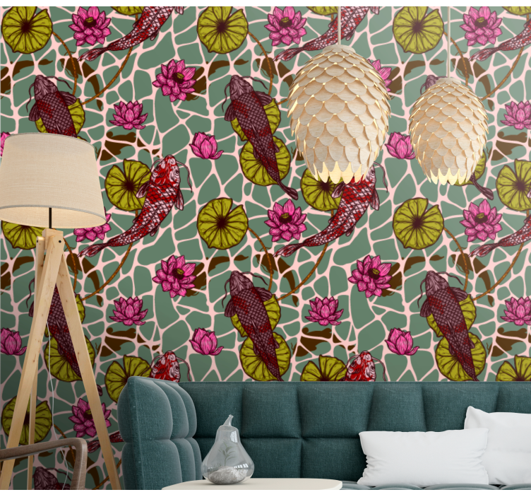 Tapete fische im koi-teich motiv - TenStickers