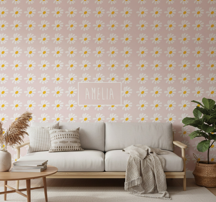 Tapete florale ornamente boho stil blumenillustration - TenStickers