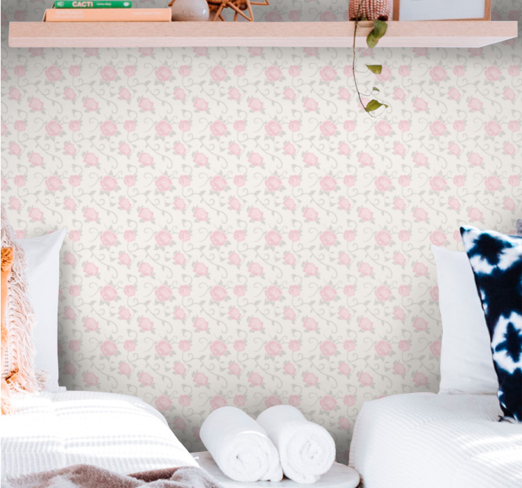 Tapete florale Ornamente dekorative blüten - TenStickers