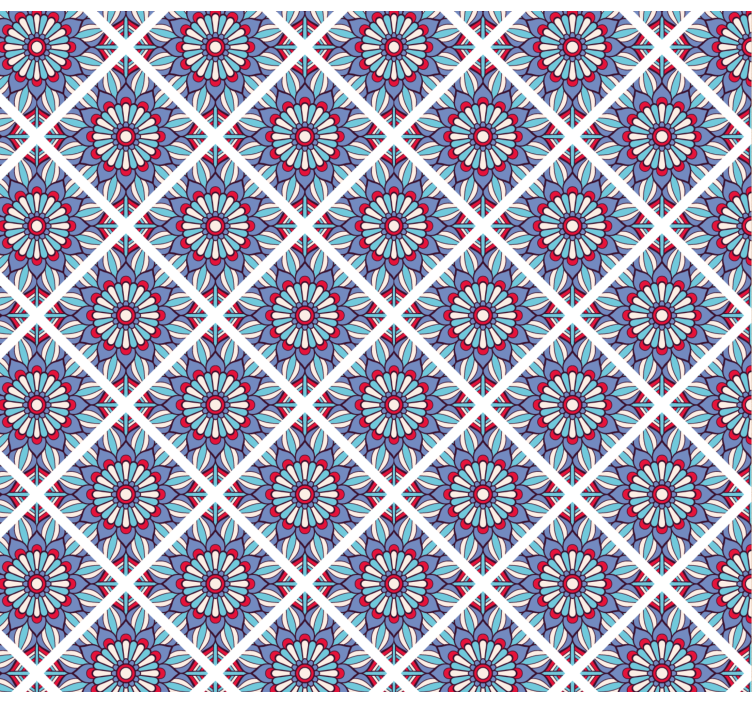 Tapete florale ornamente geometrische eleganz - TenStickers