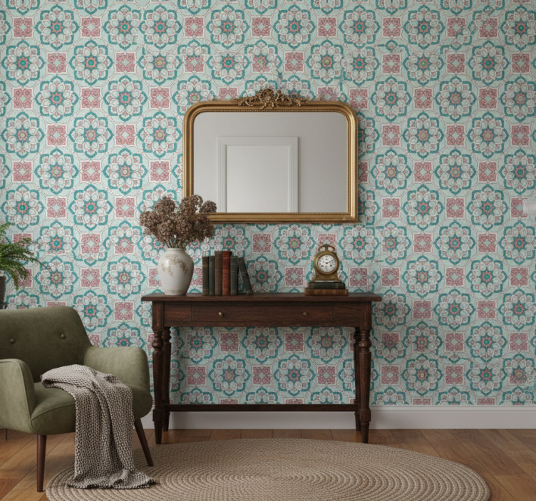 Tapete flur im granny chic stil - TenStickers