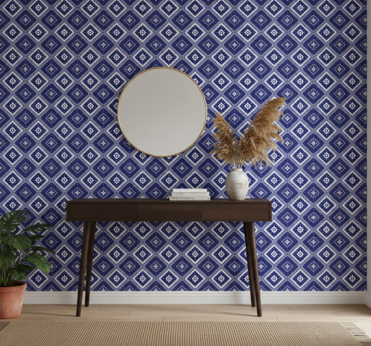 Tapete flur im modernen mosaikdesign - TenStickers