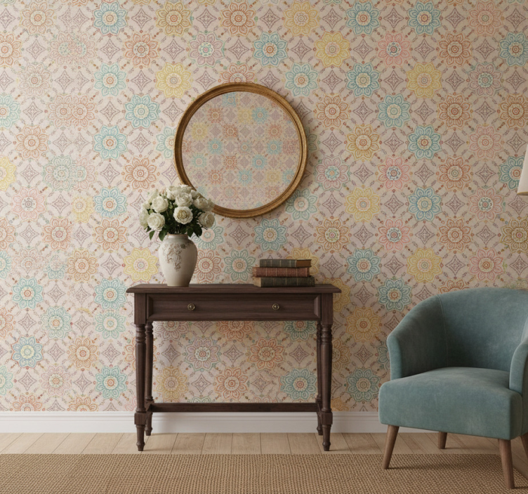 Tapete flur im original "granny chic" stil - TenStickers