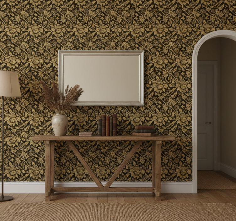 Tapete flur klassisches beiges muster - TenStickers