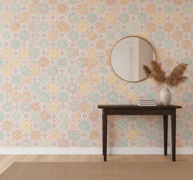 Tapete flur lebendiges blumen konzept - TenStickers