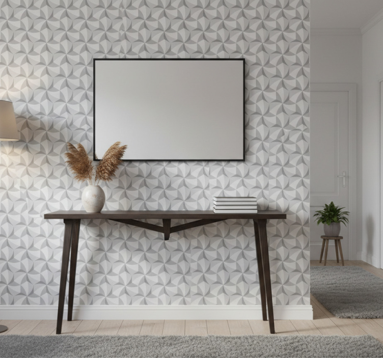 Tapete flur mit abstraktem wirbelmuster - TenStickers