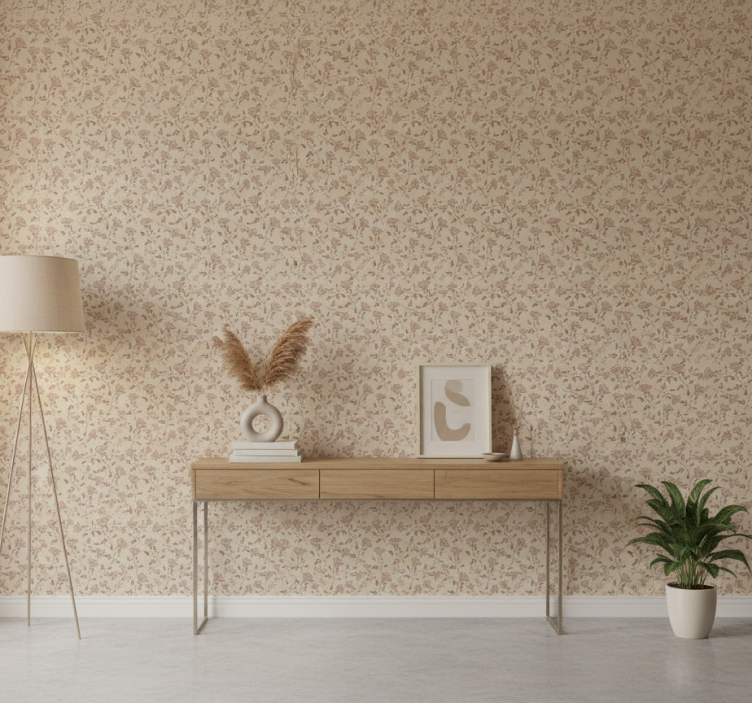 Tapete flur mit dezenten botanischen motiven - TenStickers