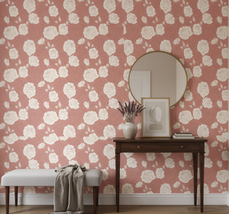 Tapete flur zarte anordnung - TenStickers