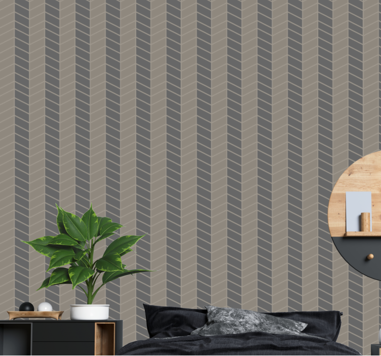Tapete geometrisch chevron-muster - TenStickers