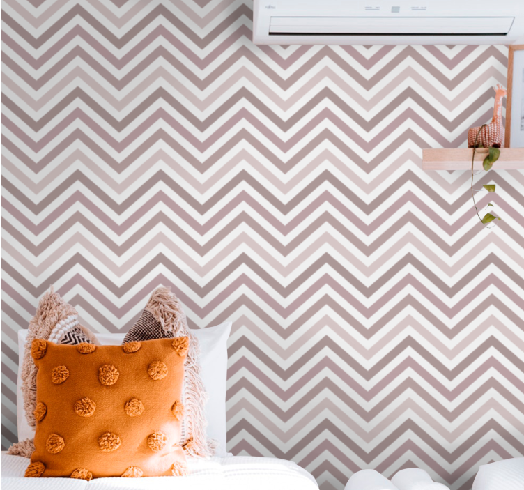 Tapete horizontale Streifen chevron-zickzack-formen - TenStickers