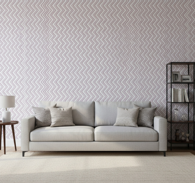 Tapete geometrisch chevron zickzack muster - TenStickers