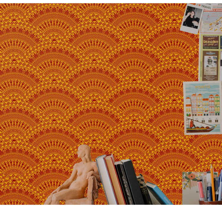 Tapete geometrisch geometrische bogenmuster - TenStickers