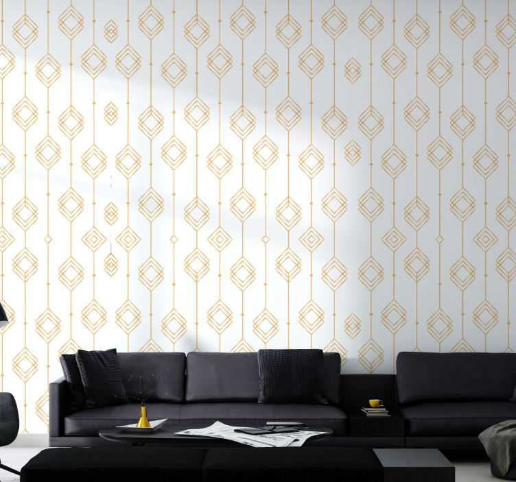 Tapete geometrisch geometrische kettenlinien - TenStickers