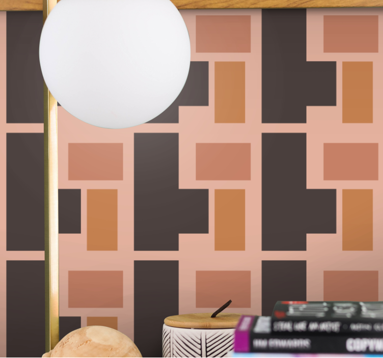 Tapete geometrisch geometrisches blockdesign - TenStickers
