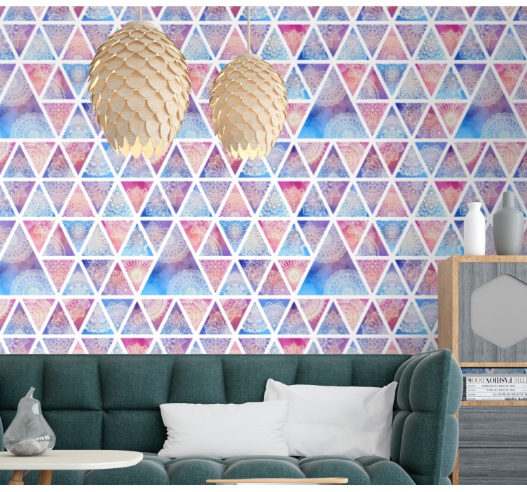 Tapete geometrisch geometrisches dreiecksarray - TenStickers